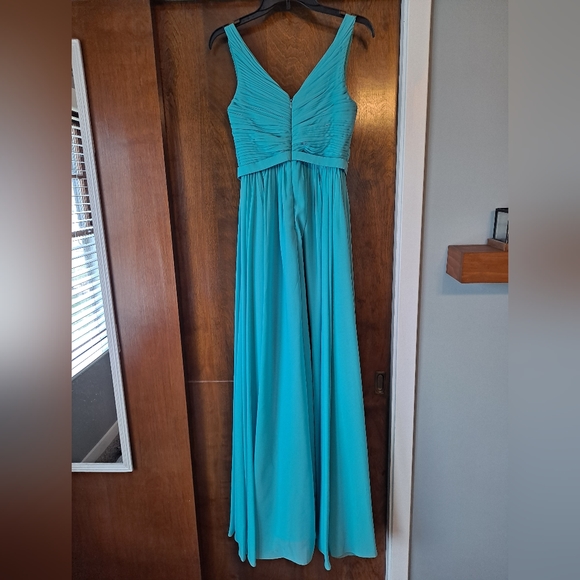 Blue Bridesmaids Dress. Around size 6. - Picture 2 of 4